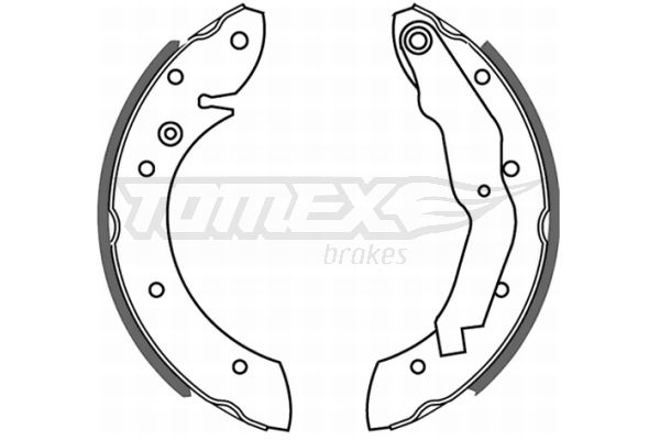 Obrázok Sada brzdových čeľustí TOMEX Brakes  TX2133